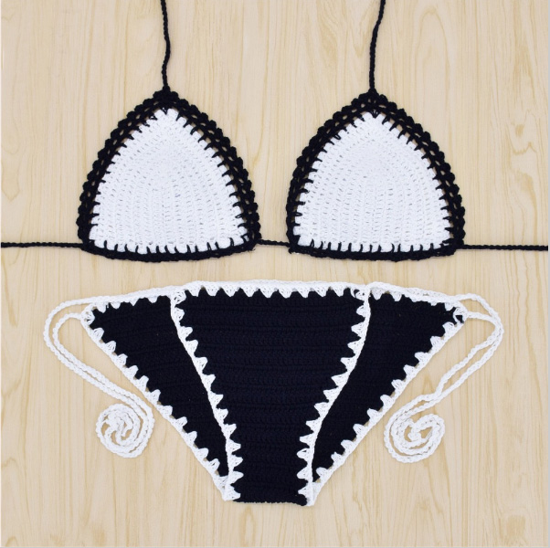 Sexy Handmade Crochet Bikini Women Crochet Swimsuit Brazilian Biquini